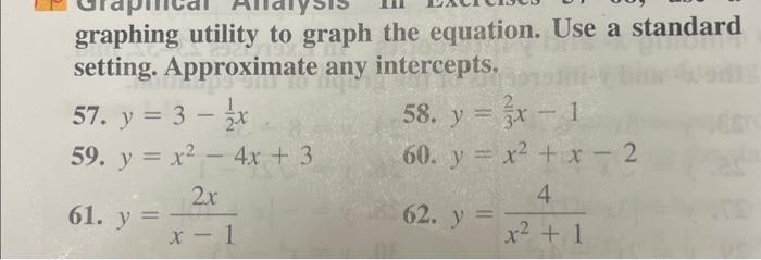 Solved graphing utility to graph the equation. Use a | Chegg.com