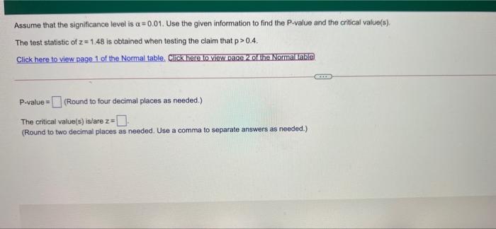 Solved Assume That The Significance Level Is A =0.01. Use | Chegg.com