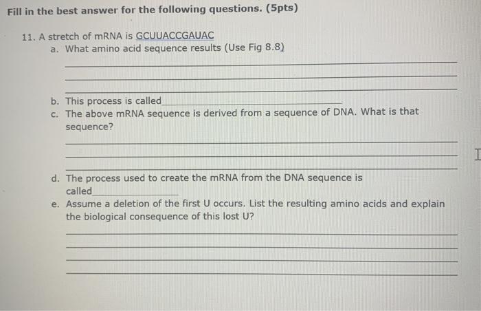 Solved Fill in the best answer for the following questions. | Chegg.com