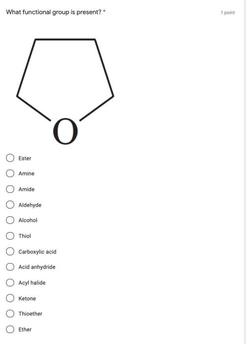 Solved This is prednisone. It contains 3 functional groups.