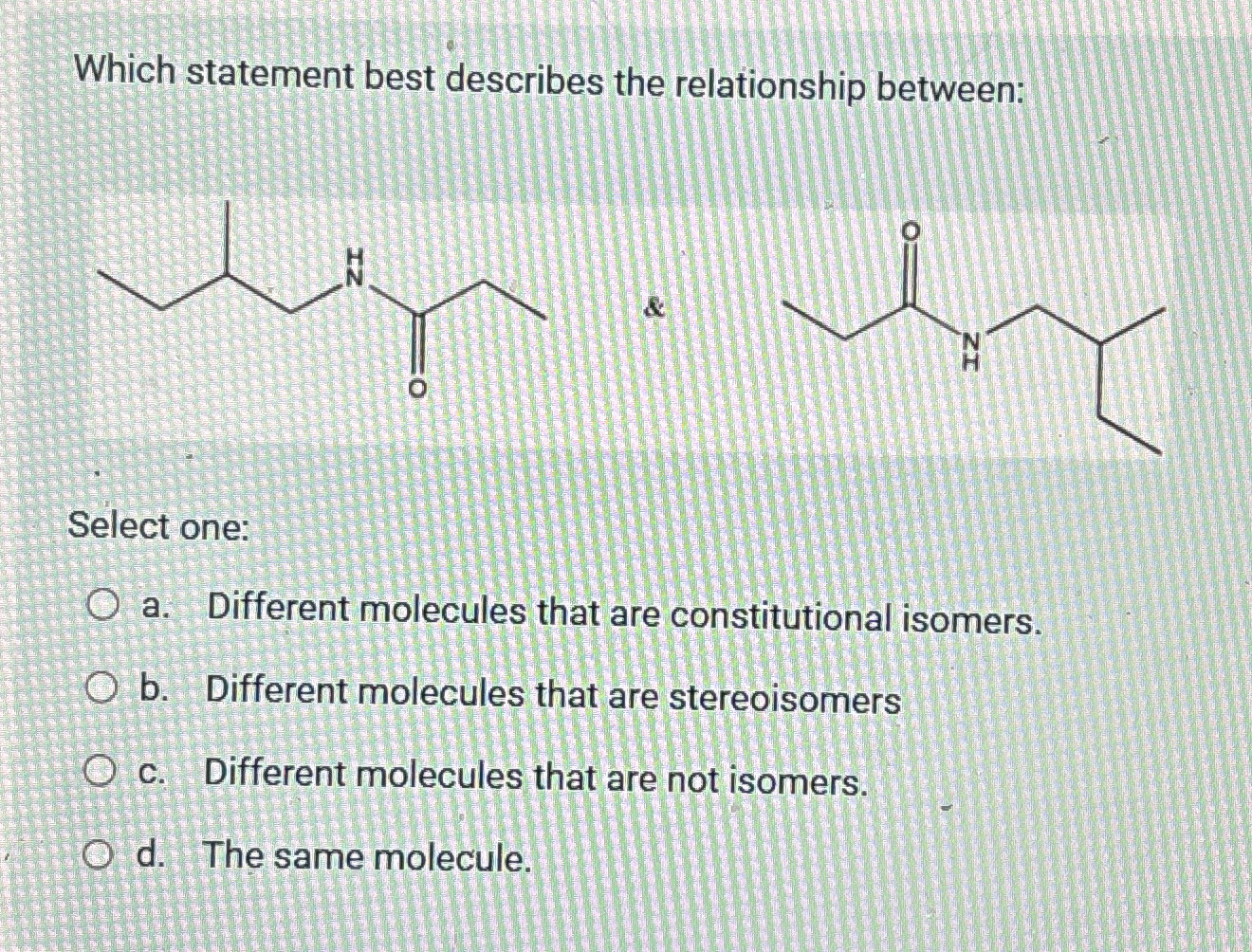 Solved Which statement best describes the relationship | Chegg.com