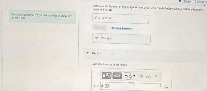 Solved Calculate the location of the image formed by an | Chegg.com