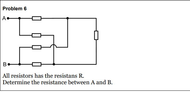 Solved Problem 6All Resistors Has The Resistans R.Determine | Chegg.com