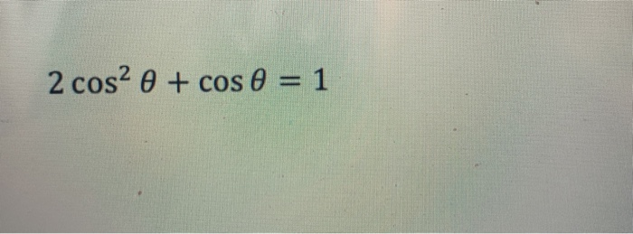Cos 2x A Cosa è Uguale