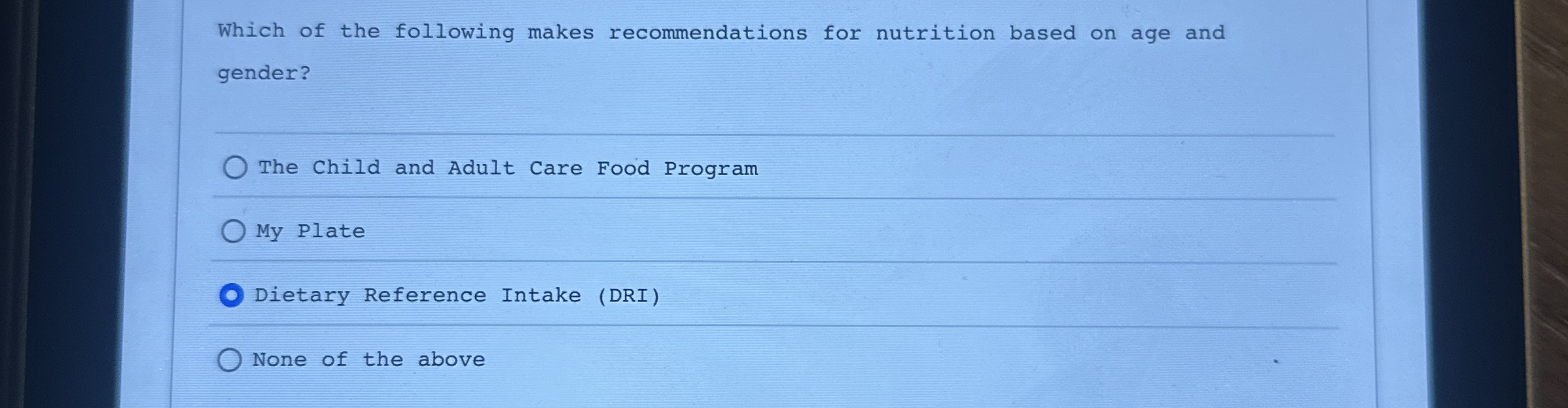 Solved Which of the following makes for