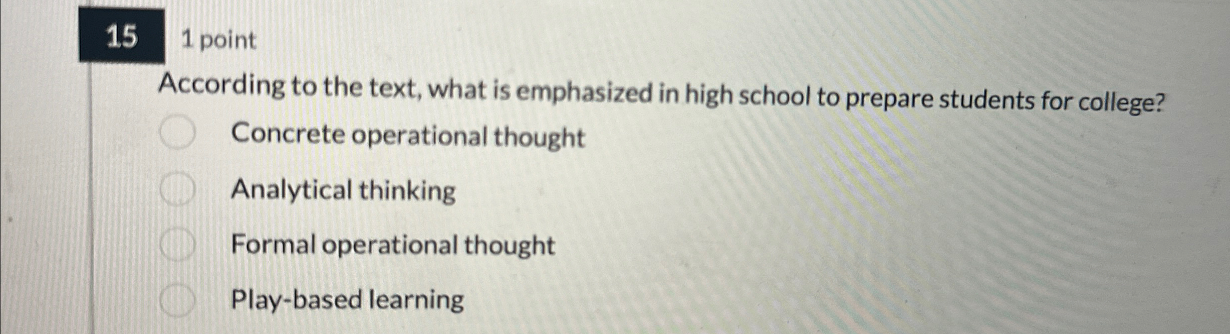 Solved 151 ﻿pointAccording to the text, what is emphasized | Chegg.com
