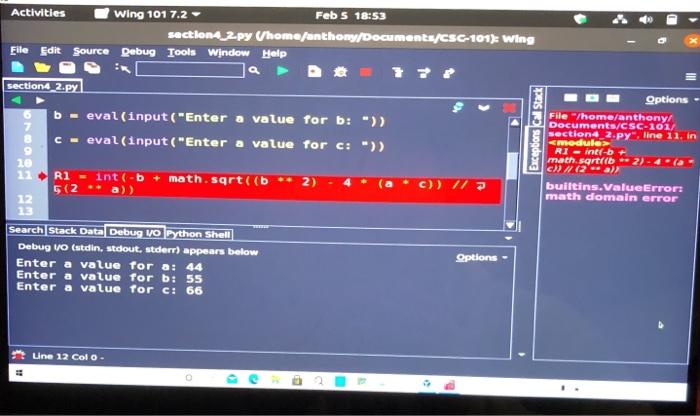 Solved I am new to python and am trying to code the | Chegg.com