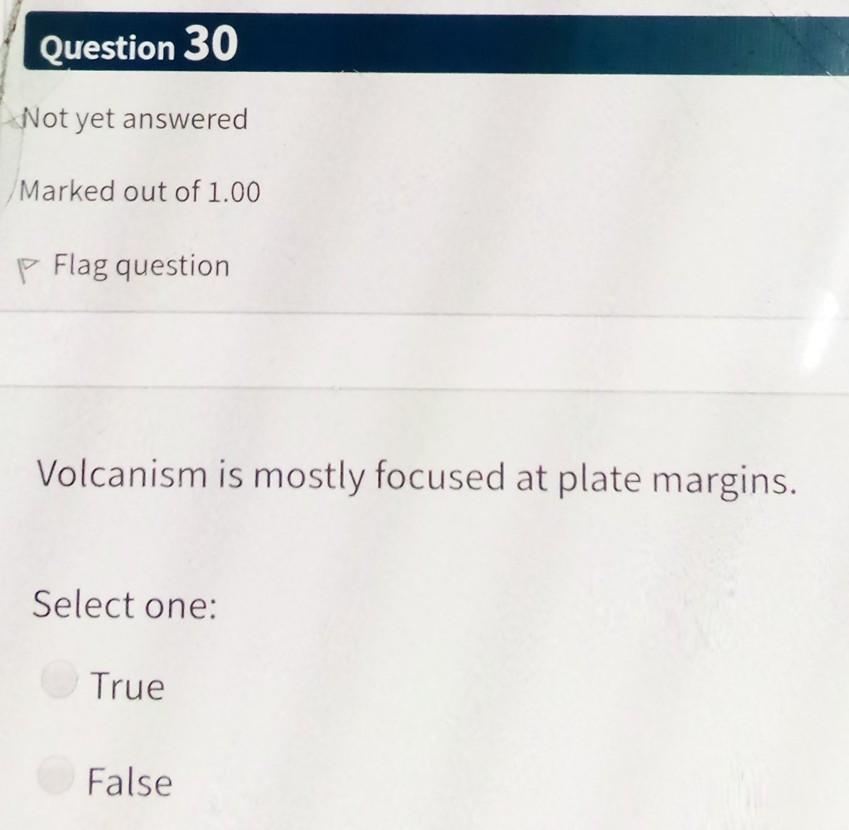 Solved Question 30 Not yet answered Marked out of 1.00 P | Chegg.com