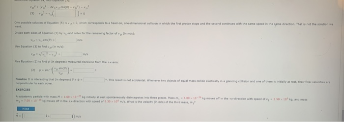 Proton-Proton Collision A proton collides elastically | Chegg.com