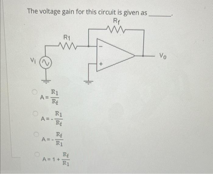 Solved Determine the gain of this circuit. −0.1 0.1 10 | Chegg.com