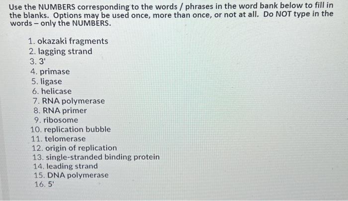 Solved Fill in the blanks, labeled with letters from the | Chegg.com