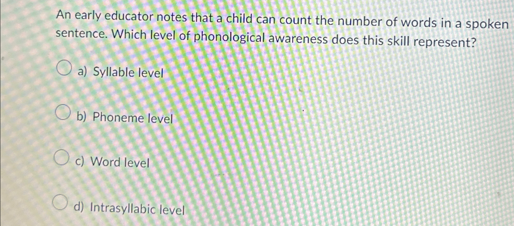 Solved An early educator notes that a child can count the | Chegg.com