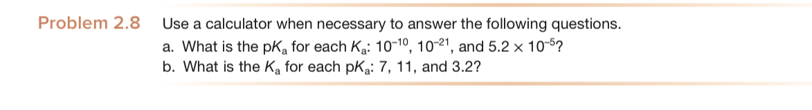 Solved Problem 2.8 ﻿Use a calculator when necessary to | Chegg.com