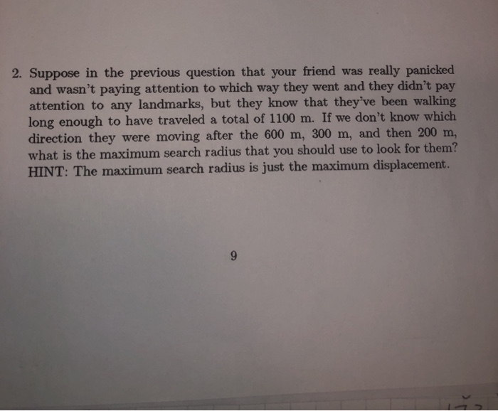 Solved 2. Suppose in the previous question that your friend | Chegg.com