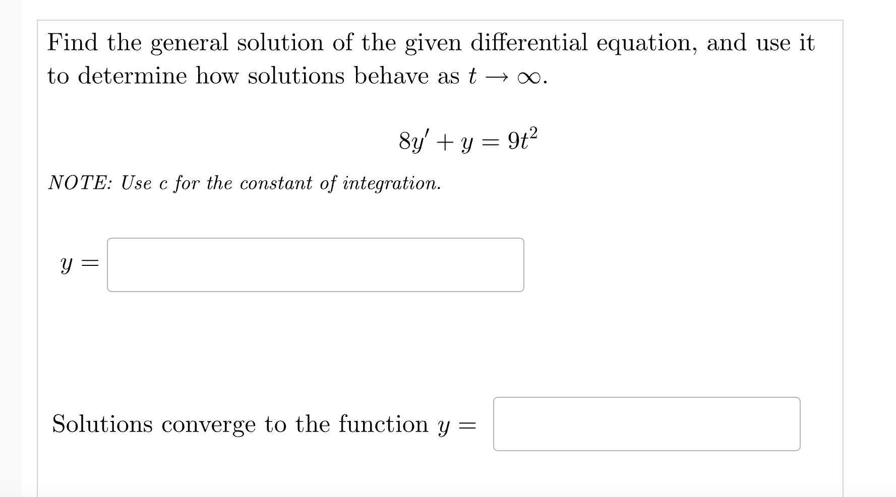 Solved Find The General Solution Of ﻿the Given Differential