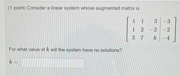 Solved (1 point) Solve the system using any method -x+y+z= | Chegg.com