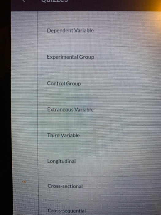 experimental and control groups independent variable