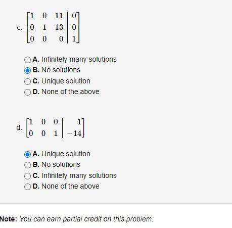 Solved For Each System, Determine Whether It Has A Unique | Chegg.com