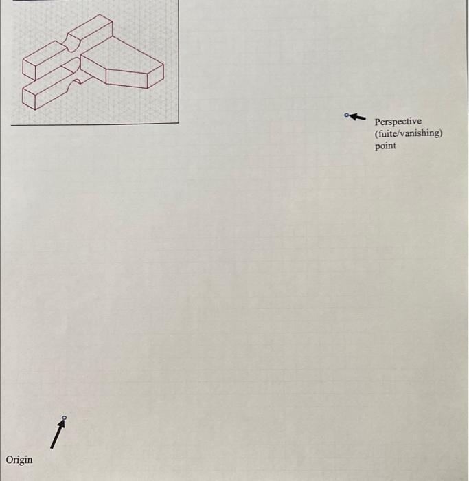 Solved please draw the perspective projection. the front | Chegg.com