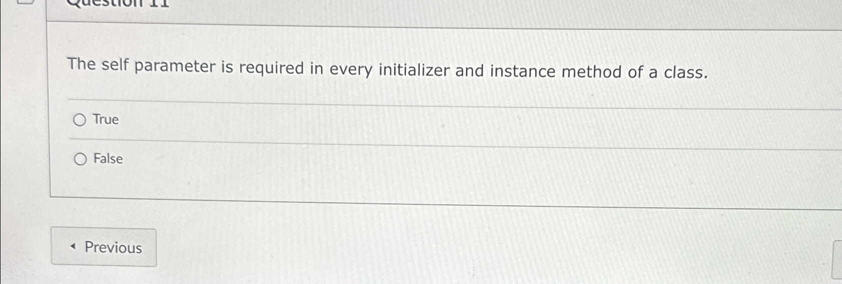 Solved The Self Parameter Is Required In Every Initializer | Chegg.com