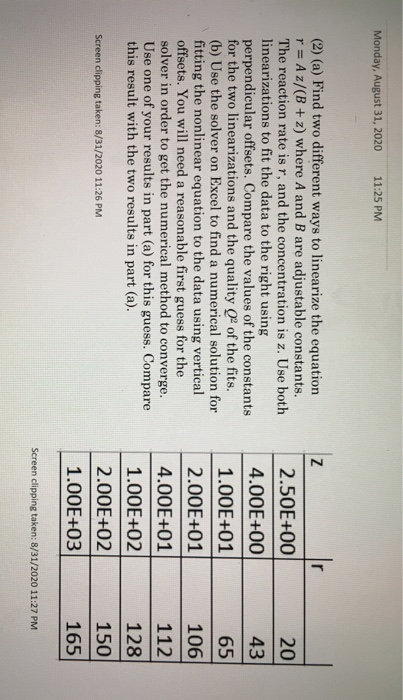 Solved This is from my material energy balance class, you | Chegg.com