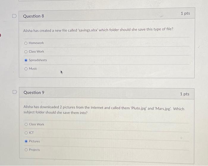 Solved Alisha has created a folder structure in which to | Chegg.com