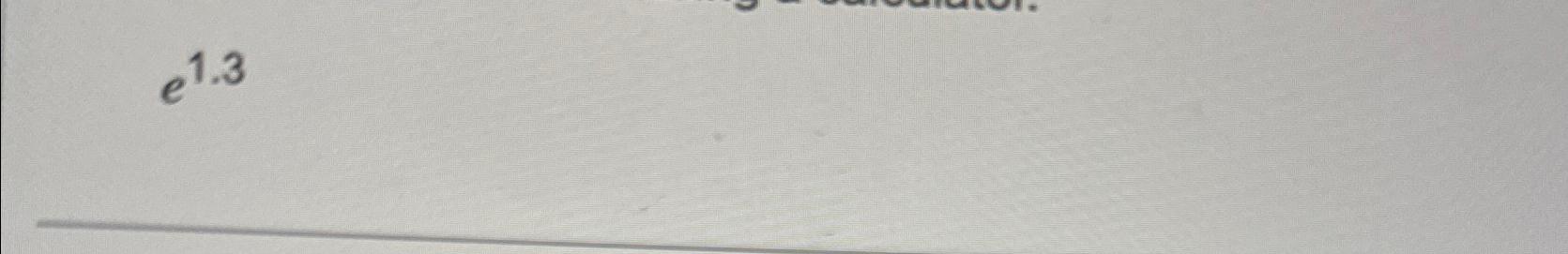 Solved e1.3 | Chegg.com