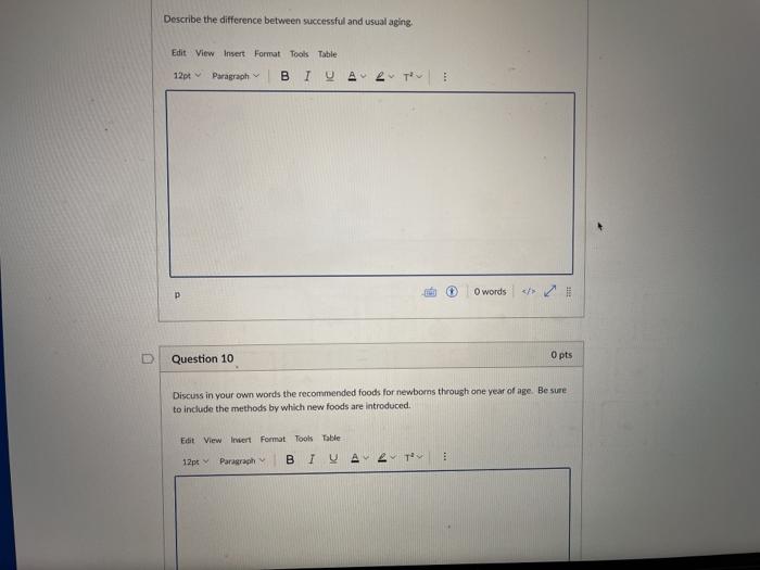 Describe the difference between successful and usual aging Edit View Insert Format Tools Table 12ptParagraph BIATO ! р words