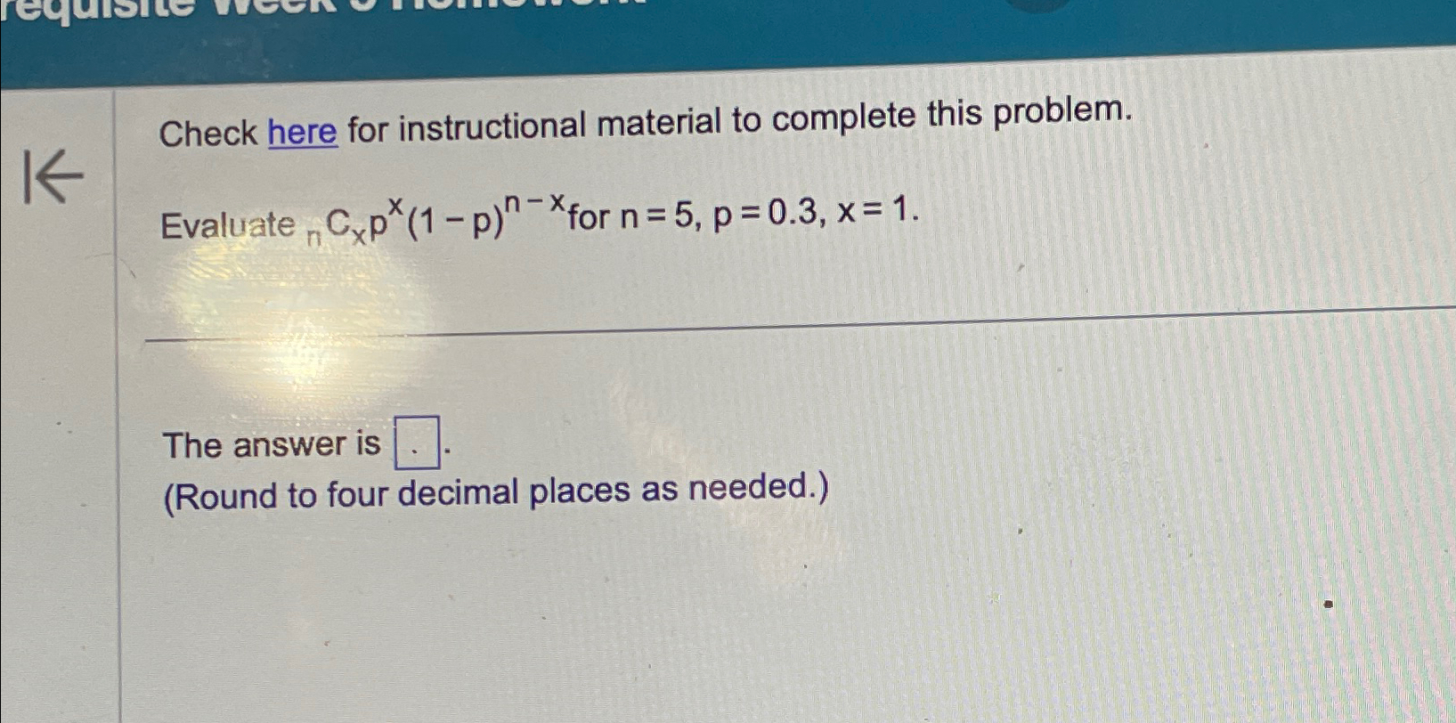 Solved Check Here For Instructional Material To Complete | Chegg.com