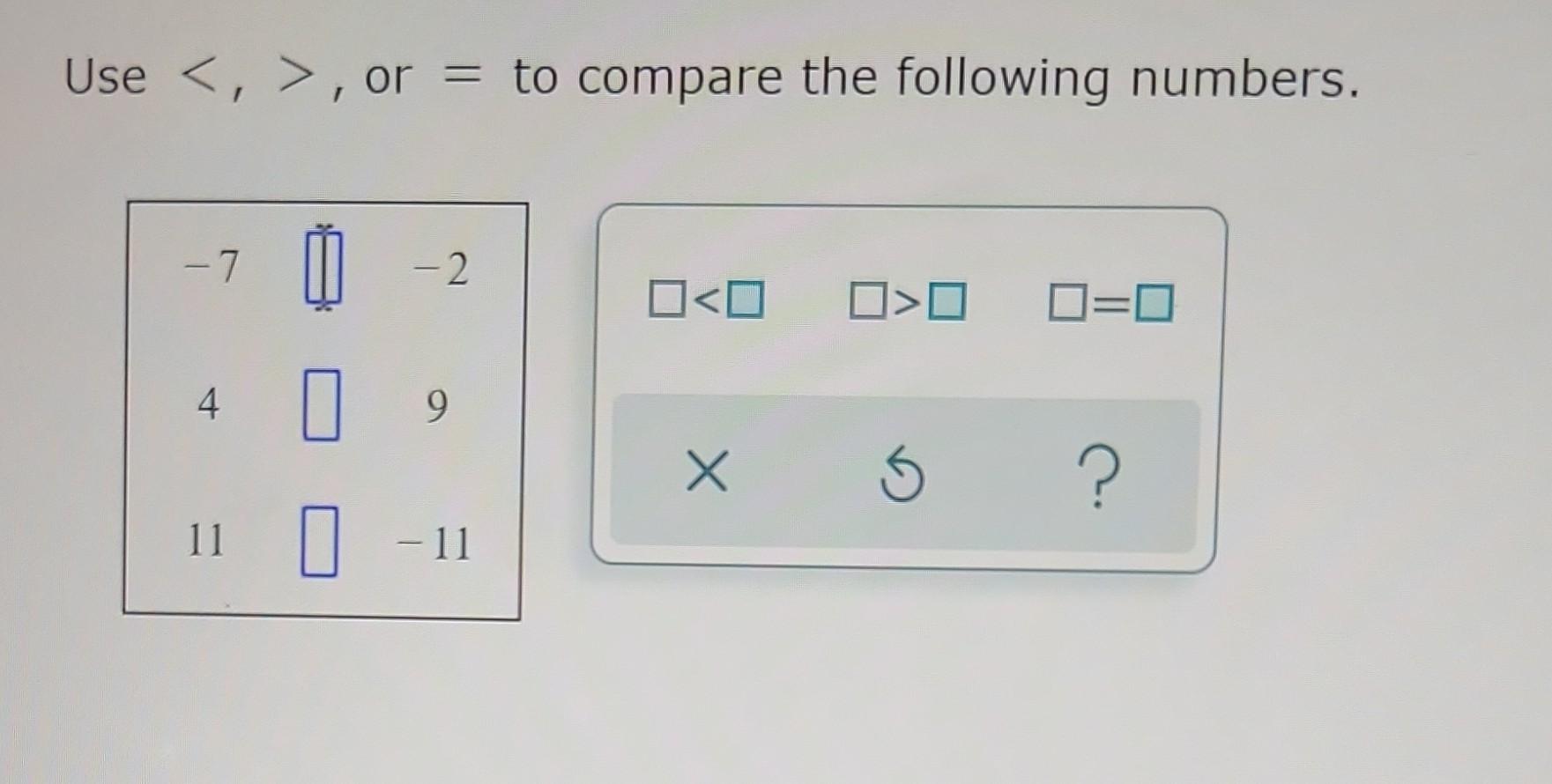 solved-use-or-to-compare-the-following-numbers-chegg