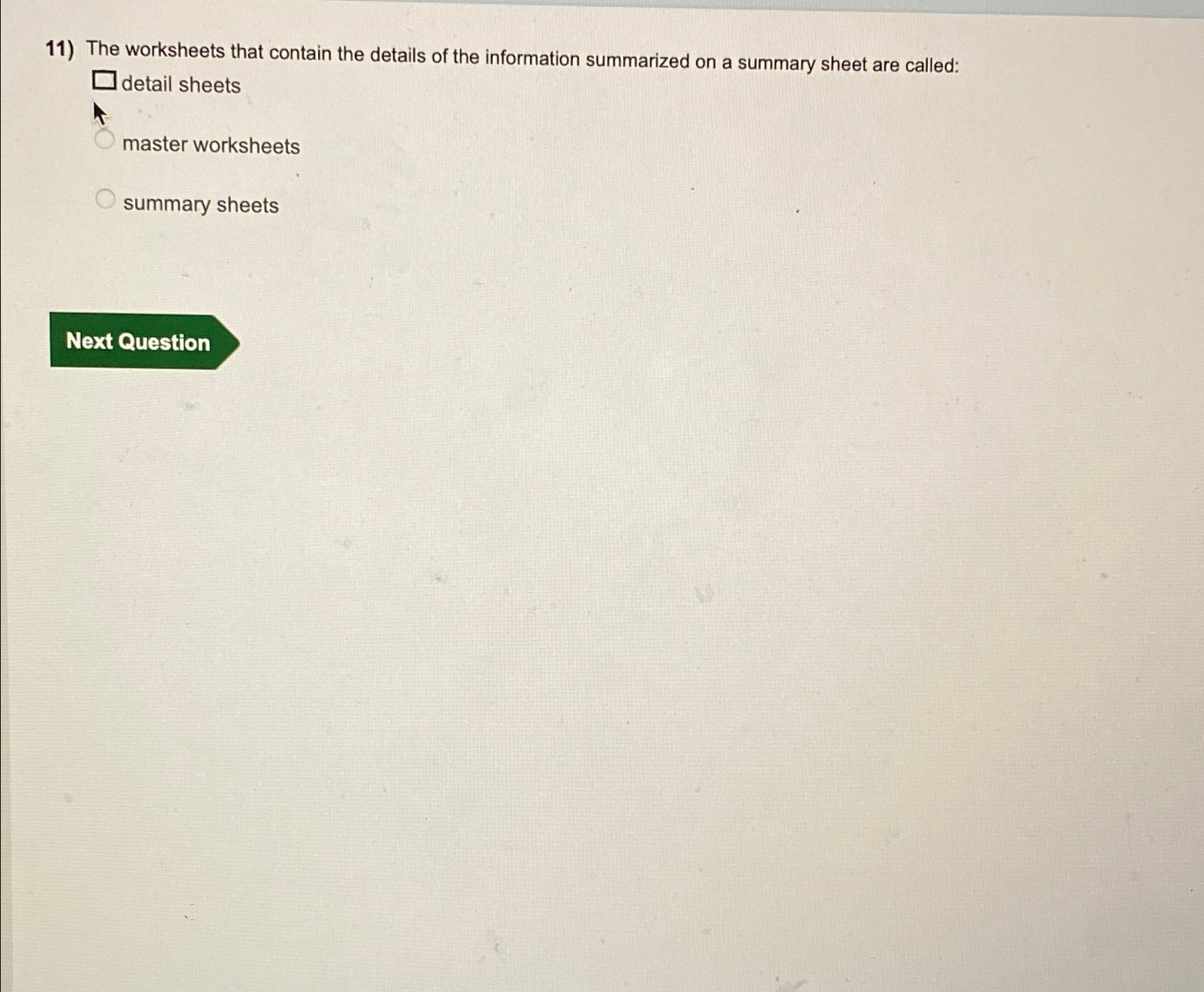 Solved The worksheets that contain the details of the | Chegg.com