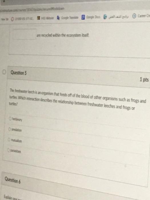 Solved D Question 6 Explain one sample of an invasive | Chegg.com