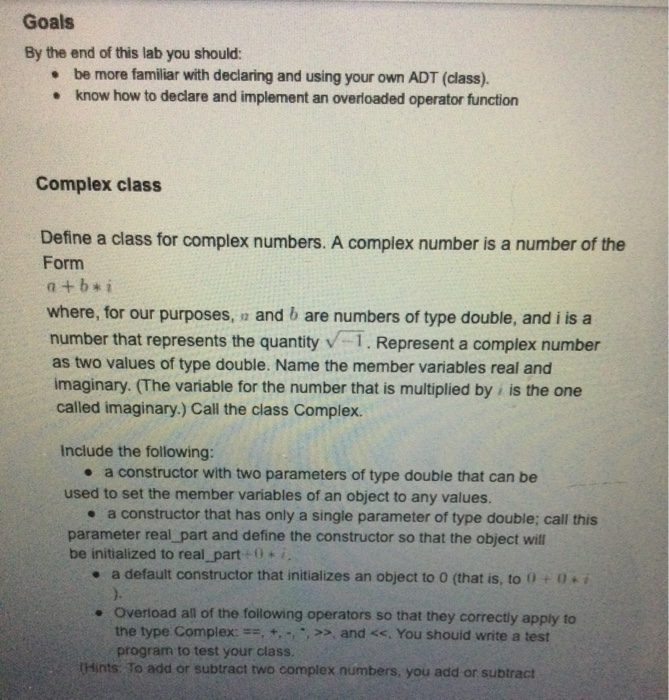 Solved Objective: Understand the meaning of operator