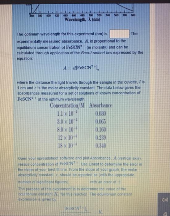 Solved An experiment is carried out to determine the | Chegg.com
