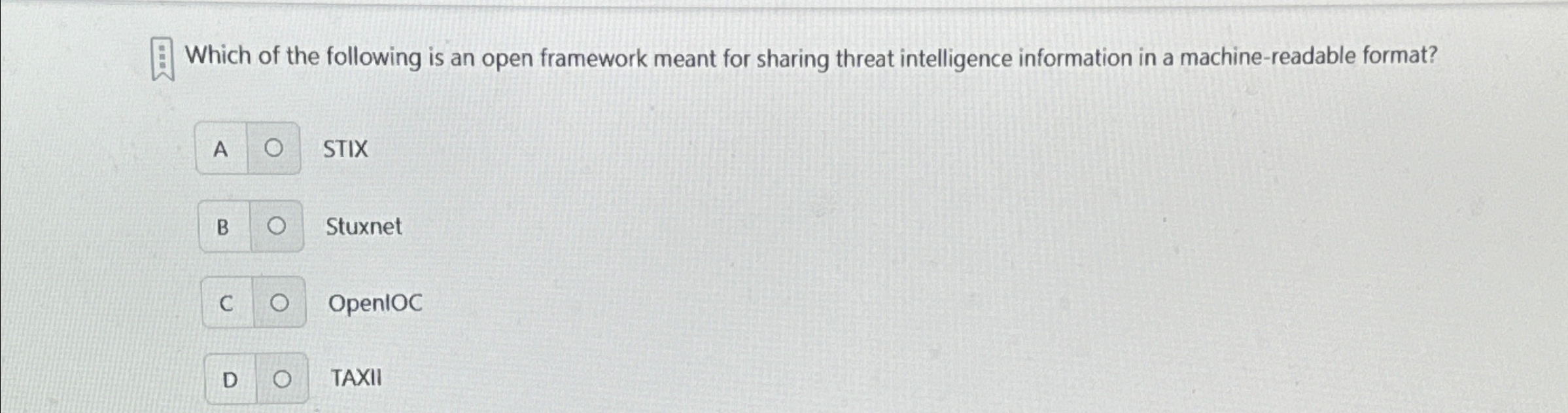 Solved Which of the following is an open framework meant for | Chegg.com