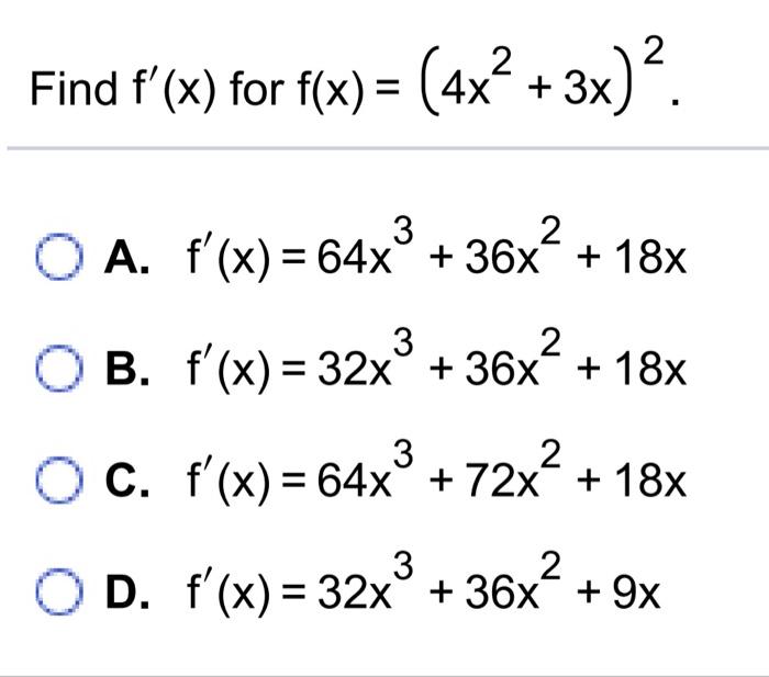 f x )= x 3 4x 2 9x 36