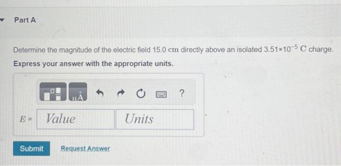 Solved Determine the magnitude of the electric field 15.0 | Chegg.com