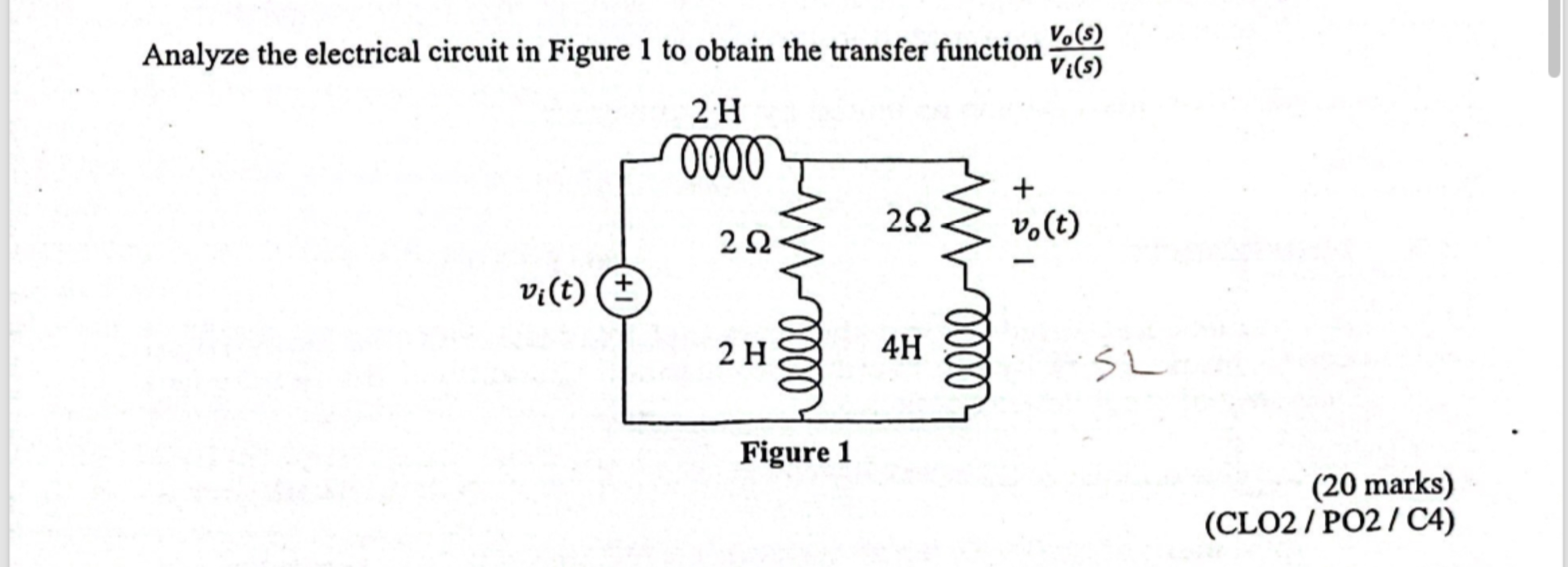 Solved Analyze the electrical circuit in Figure 1 ﻿to obtain | Chegg.com