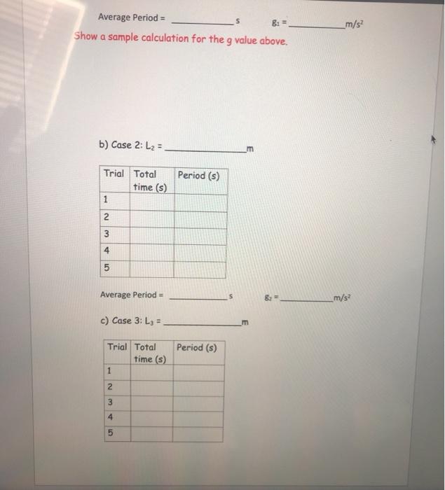 Solved Physics 350 Laboratory THE ACCELERATION DUE TO | Chegg.com