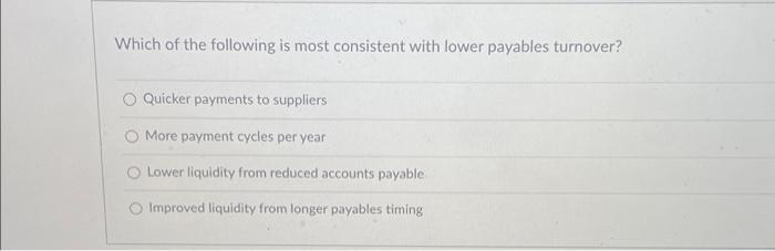 Solved Which of the following is most consistent with lower | Chegg.com