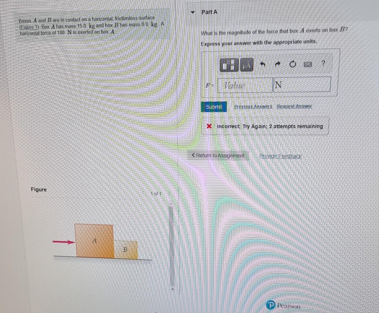 Solved Boxes A and B are in contact on a horizontal, | Chegg.com
