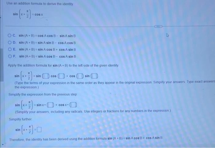 solved-use-an-addition-formula-to-derive-the-identity-chegg