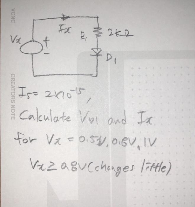 Solved Diode circuitHow to solve this problem using simple | Chegg.com