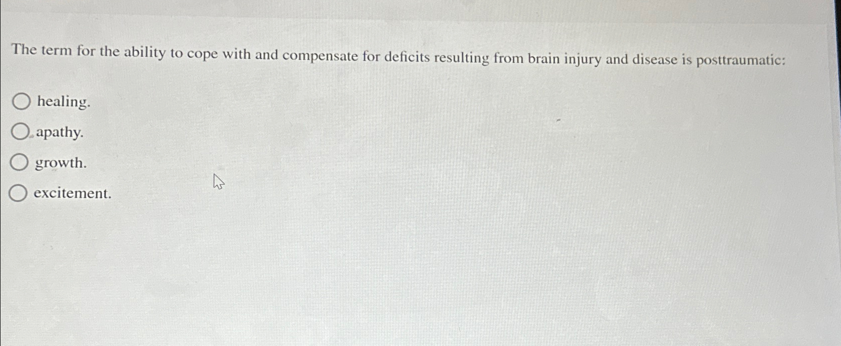 Solved The term for the ability to cope with and compensate | Chegg.com