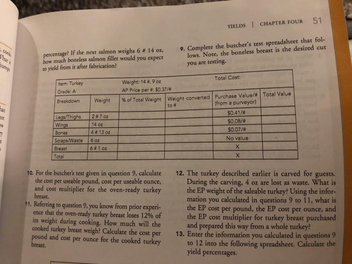 Solved YIELDS CHAPTER FOUR 51 Sear percentage? If the next