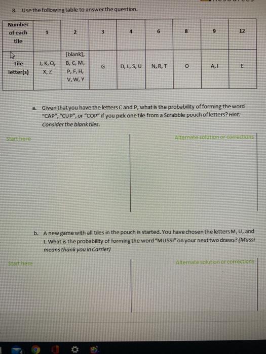 Solved 2 During An Experiment Two Die Are Rolled 50 Times Chegg Com