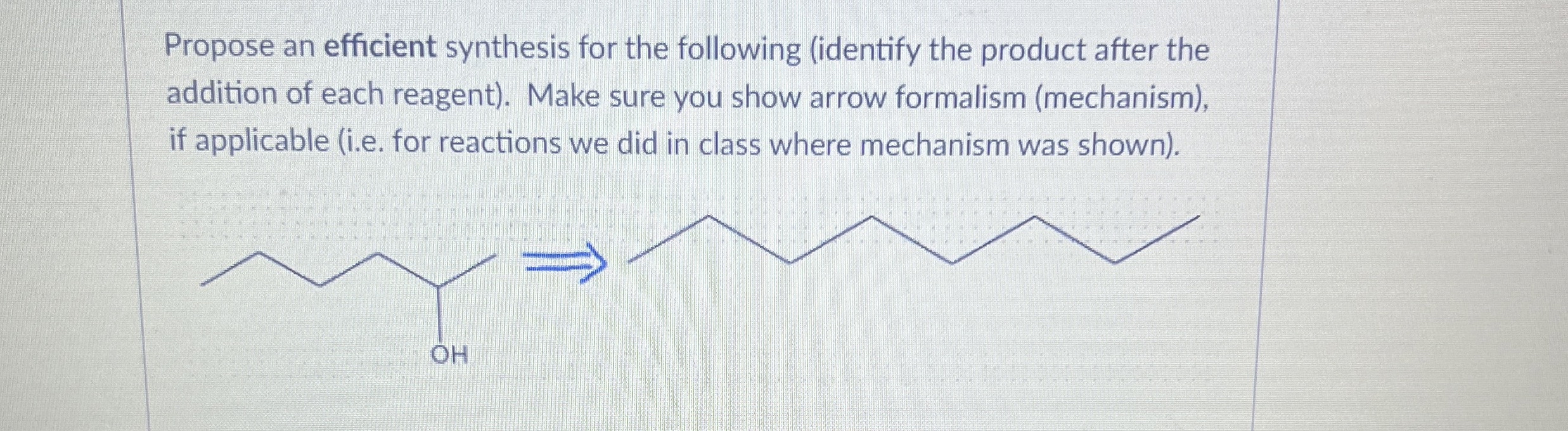 Solved Propose an efficient synthesis for the following | Chegg.com
