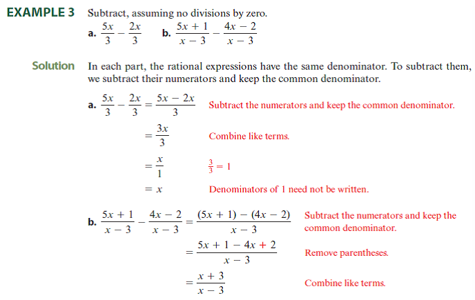 Solved: Perform the operations. Simplify answers, if possible ...