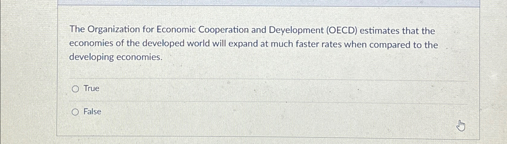 Solved The Organization for Economic Cooperation and | Chegg.com
