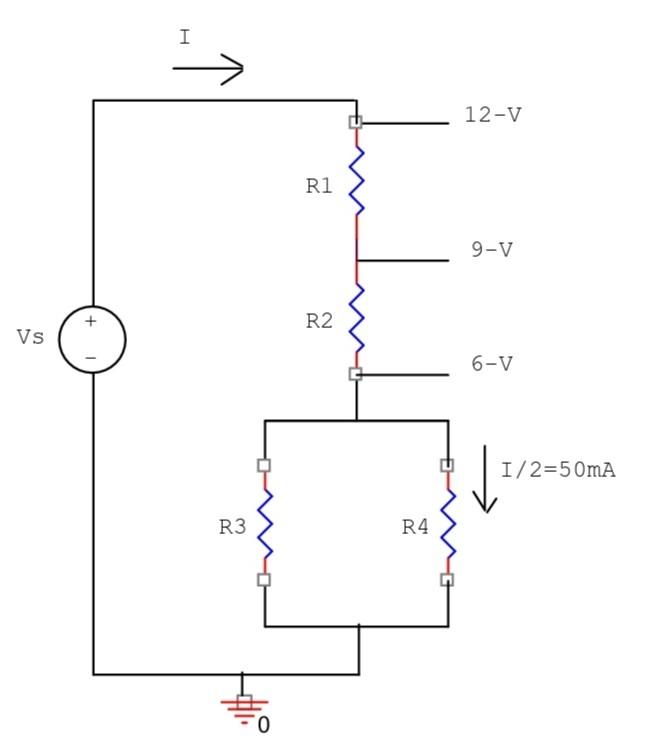 Solved VOLTAGE AND CURRENT DIVIDER DESIGN Make a report with | Chegg.com